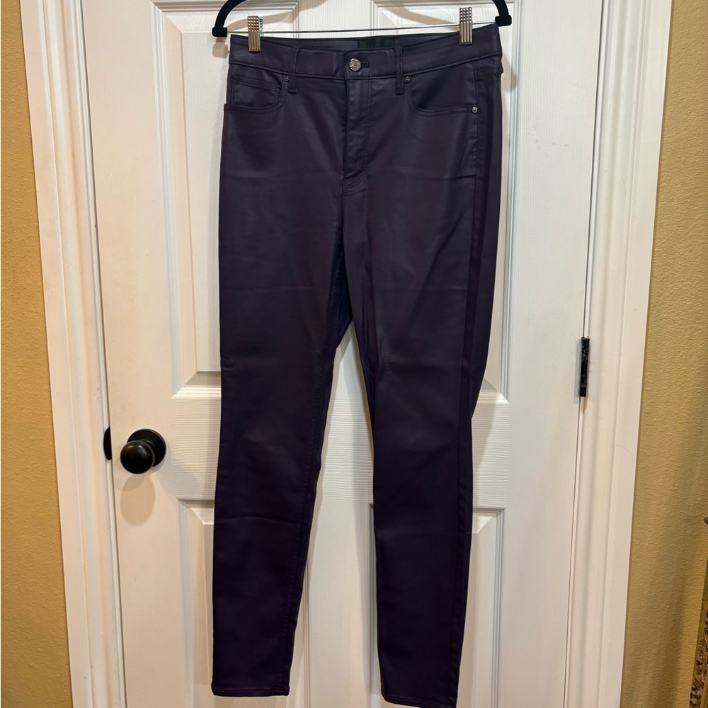 WHBM Purple coated jeans 8 TCU, ACU, LSU